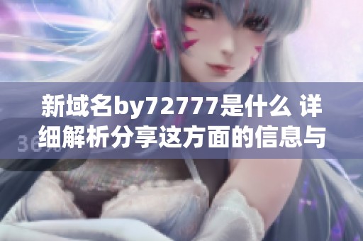 新域名by72777是什么 详细解析分享这方面的信息与相关内容
