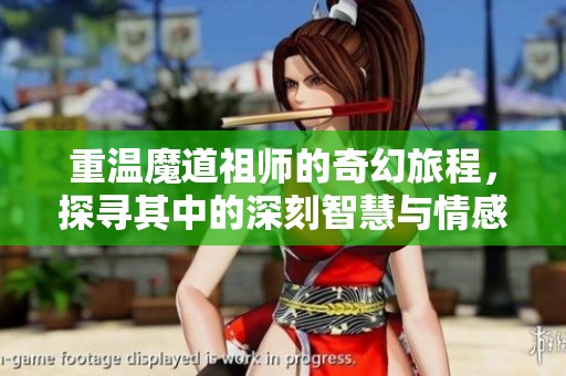 重温魔道祖师的奇幻旅程，探寻其中的深刻智慧与情感纠葛