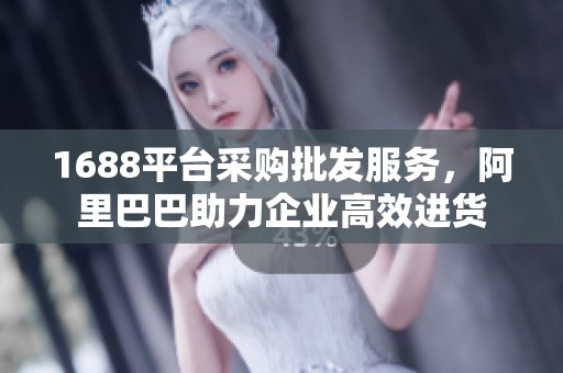 1688平台采购批发服务，阿里巴巴助力企业高效进货
