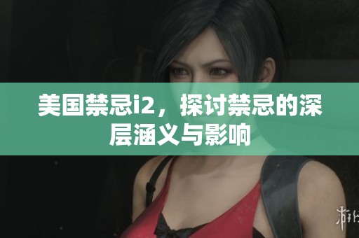 美国禁忌i2，探讨禁忌的深层涵义与影响