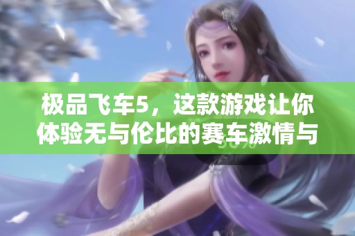极品飞车5，这款游戏让你体验无与伦比的赛车激情与速度快感。