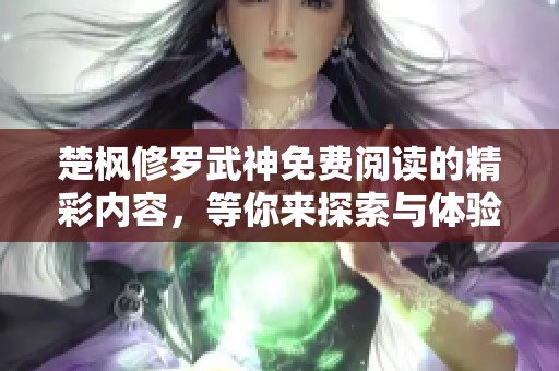 楚枫修罗武神免费阅读的精彩内容，等你来探索与体验！