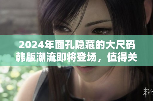 2024年面孔隐藏的大尺码韩版潮流即将登场，值得关注和期待的时尚选择