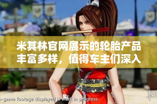 米其林官网展示的轮胎产品丰富多样，值得车主们深入了解与选择