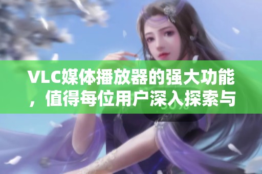 VLC媒体播放器的强大功能，值得每位用户深入探索与体验