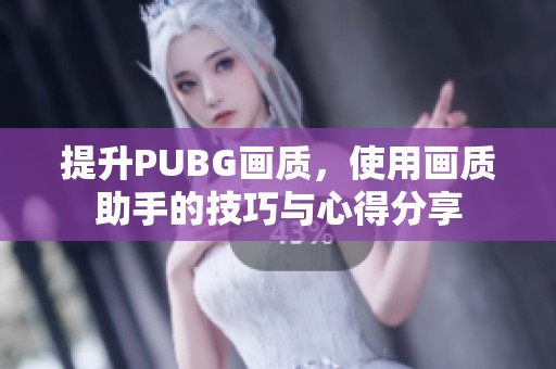 提升PUBG画质，使用画质助手的技巧与心得分享