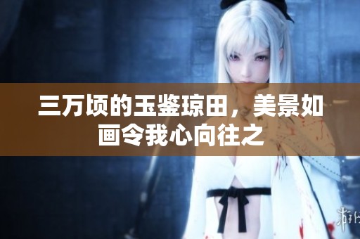 三万顷的玉鉴琼田，美景如画令我心向往之