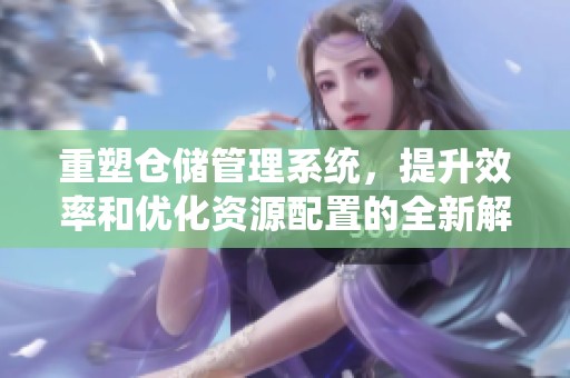 重塑仓储管理系统，提升效率和优化资源配置的全新解决方案