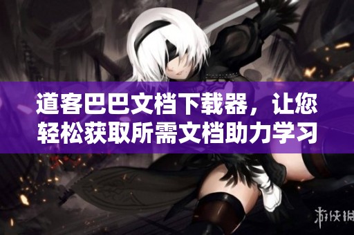道客巴巴文档下载器，让您轻松获取所需文档助力学习和工作