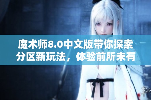 魔术师8.0中文版带你探索分区新玩法，体验前所未有的乐趣与挑战