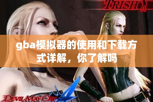 gba模拟器的使用和下载方式详解，你了解吗