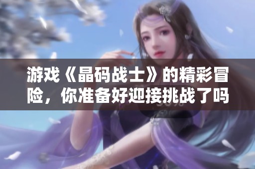 游戏《晶码战士》的精彩冒险，你准备好迎接挑战了吗