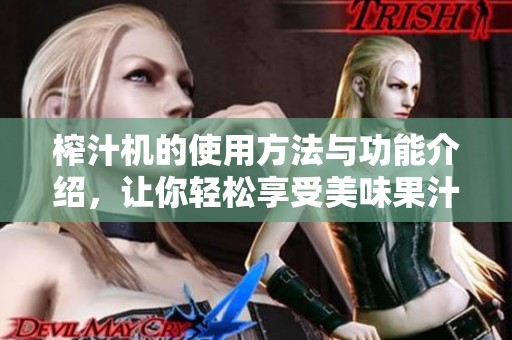 榨汁机的使用方法与功能介绍，让你轻松享受美味果汁