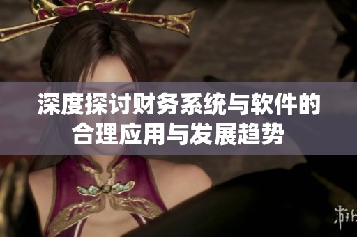 深度探讨财务系统与软件的合理应用与发展趋势
