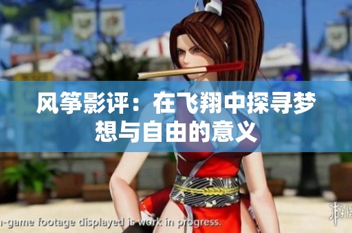 风筝影评：在飞翔中探寻梦想与自由的意义