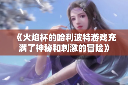 《火焰杯的哈利波特游戏充满了神秘和刺激的冒险》