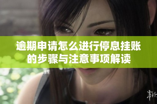 逾期申请怎么进行停息挂账的步骤与注意事项解读