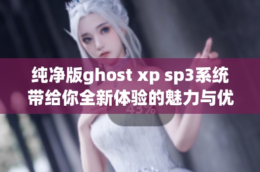 纯净版ghost xp sp3系统带给你全新体验的魅力与优势