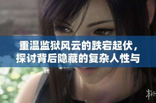 重温监狱风云的跌宕起伏，探讨背后隐藏的复杂人性与社会矛盾