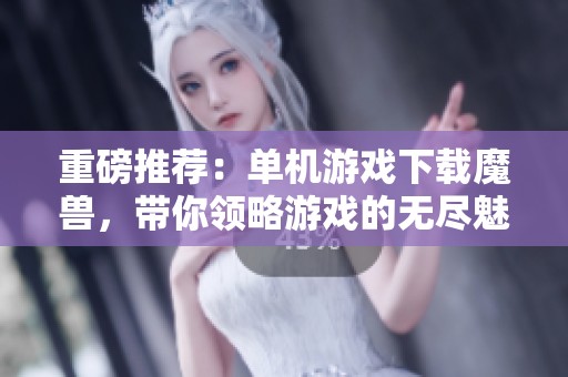 重磅推荐：单机游戏下载魔兽，带你领略游戏的无尽魅力