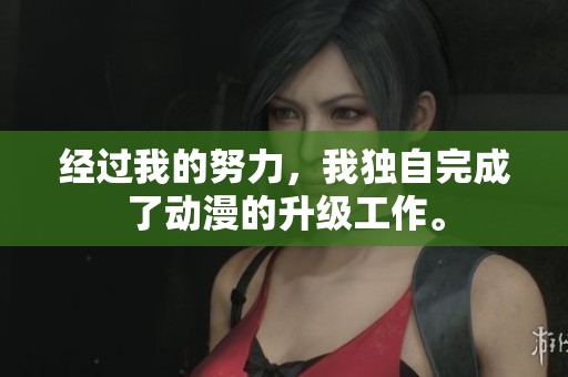 经过我的努力，我独自完成了动漫的升级工作。