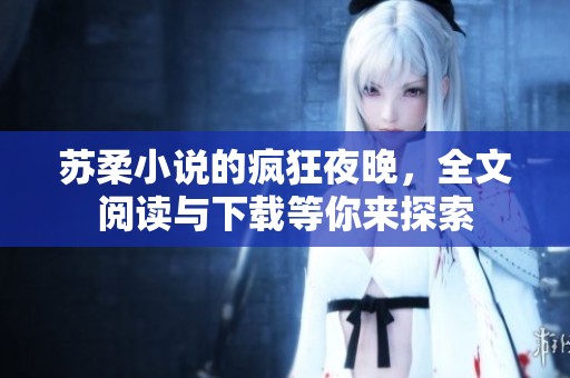 苏柔小说的疯狂夜晚，全文阅读与下载等你来探索