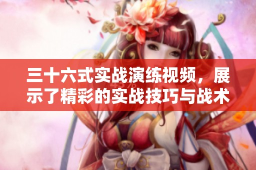 三十六式实战演练视频，展示了精彩的实战技巧与战术应用。