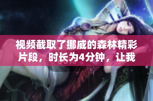 视频截取了挪威的森林精彩片段，时长为4分钟，让我们一同来欣赏吧