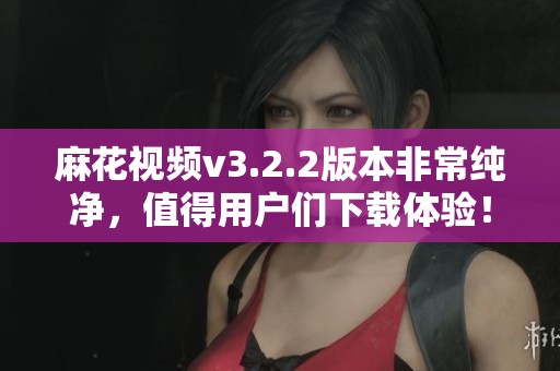 麻花视频v3.2.2版本非常纯净，值得用户们下载体验！
