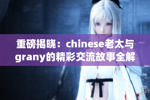 重磅揭晓：chinese老太与grany的精彩交流故事全解析