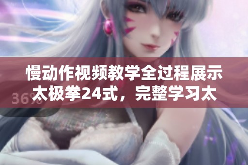 慢动作视频教学全过程展示太极拳24式，完整学习太极拳技巧与动作解析