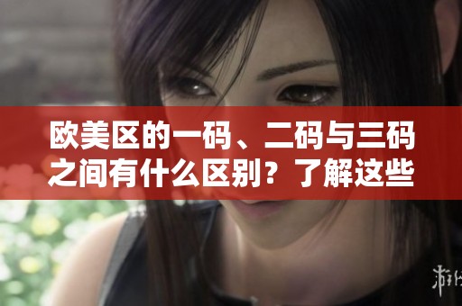 欧美区的一码、二码与三码之间有什么区别？了解这些差异很重要！