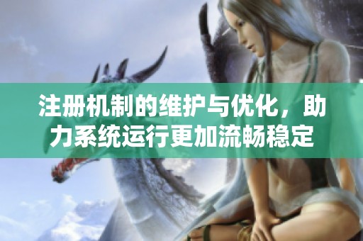 注册机制的维护与优化，助力系统运行更加流畅稳定