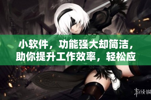 小软件，功能强大却简洁，助你提升工作效率，轻松应对各种任务！