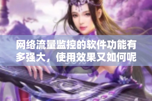 网络流量监控的软件功能有多强大，使用效果又如何呢