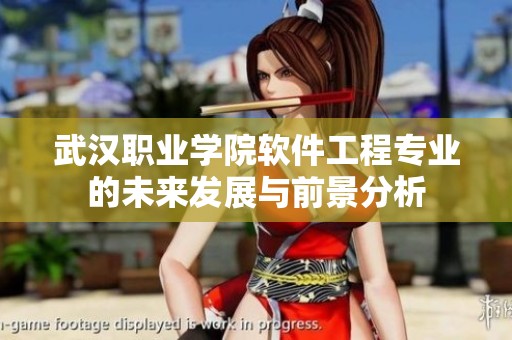 武汉职业学院软件工程专业的未来发展与前景分析