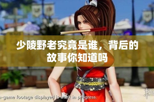 少陵野老究竟是谁，背后的故事你知道吗