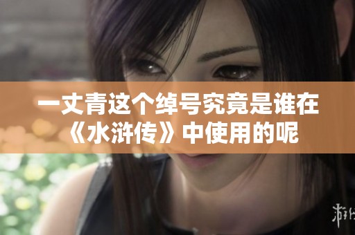 一丈青这个绰号究竟是谁在《水浒传》中使用的呢