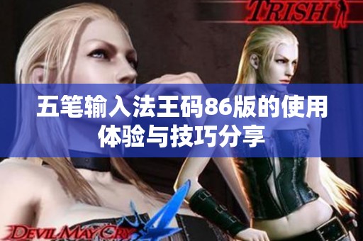 五笔输入法王码86版的使用体验与技巧分享