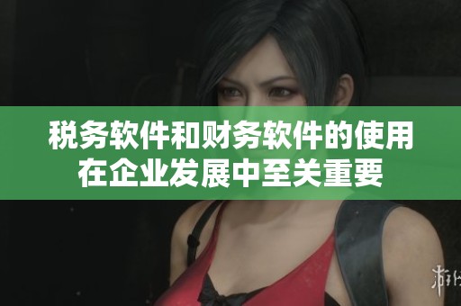 税务软件和财务软件的使用在企业发展中至关重要