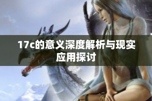 17c的意义深度解析与现实应用探讨