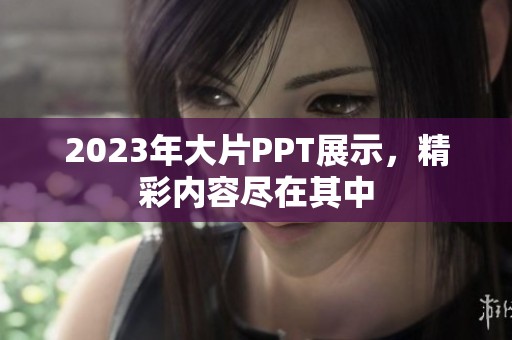 2023年大片PPT展示，精彩内容尽在其中