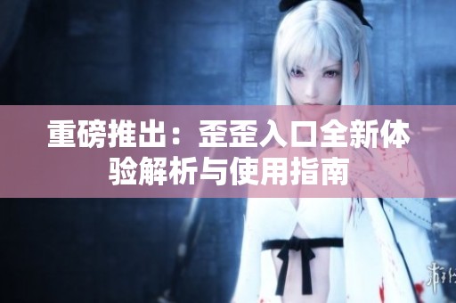 重磅推出：歪歪入口全新体验解析与使用指南