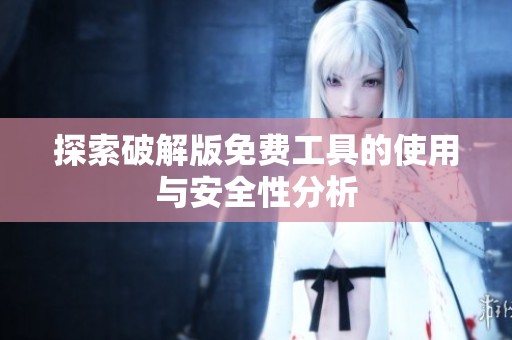 探索破解版免费工具的使用与安全性分析
