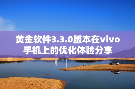 黄金软件3.3.0版本在vivo手机上的优化体验分享