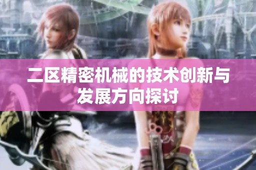 二区精密机械的技术创新与发展方向探讨