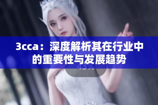 3cca：深度解析其在行业中的重要性与发展趋势