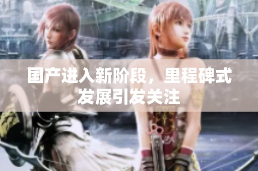 国产进入新阶段，里程碑式发展引发关注