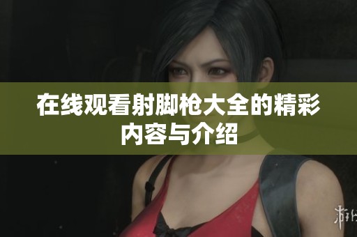 在线观看射脚枪大全的精彩内容与介绍