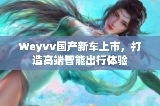 Weyvv国产新车上市，打造高端智能出行体验